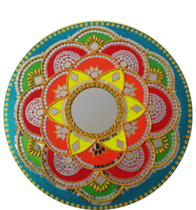 Artistic colorful Floral Art Piece