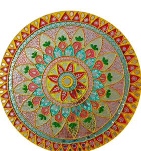 Stunning Yellow Mirror Hanging